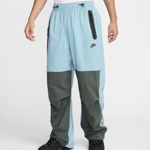 Nike Tech Woven Men’s Size XL Denim Turquoise Vintage Green Oversized Pants